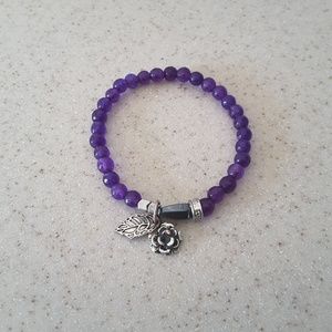 Purple stretch bracelet from B Fabulous boutique